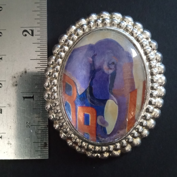 Elephant Art Brooch "RAJU" - Picture 4 of 5